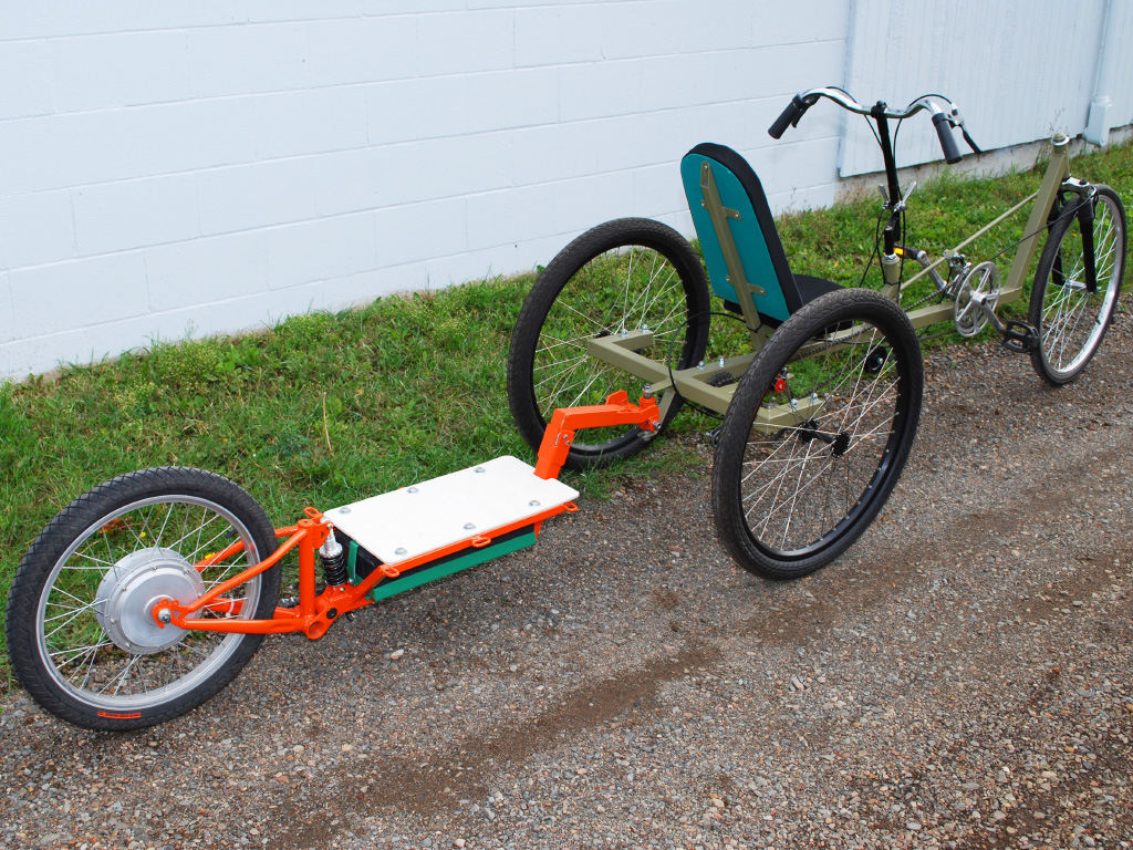 CycleBully Electric Trailer - delta trike
